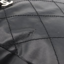 CHANEL Paris Biarritz Tote Bag Coated Canvas Black Silver CC Auth 175106A-9