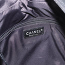 CHANEL Paris Biarritz Tote Bag Coated Canvas Black Silver CC Auth 175106A-20