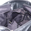 CHANEL Paris Biarritz Tote Bag Coated Canvas Black Silver CC Auth 175106A-22