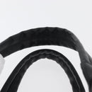 CHANEL Paris Biarritz Tote Bag Coated Canvas Black Silver CC Auth 175106A-14