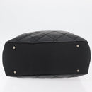 CHANEL Paris Biarritz Tote Bag Coated Canvas Black Silver CC Auth 175106A-5