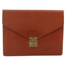 LOUIS VUITTON Epi Porte Documents Senatur Briefcase Brown M54453 LV Auth 175107-13