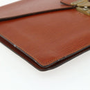 LOUIS VUITTON Epi Porte Documents Senatur Briefcase Brown M54453 LV Auth 175107-14