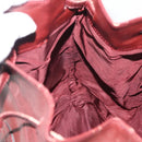 CARTIER Must Line Purse Shoulder Bag Leather Bordeaux Gold Auth 175108-18