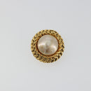 CHANEL Earring metal Gold Tone CC Auth 175112-2