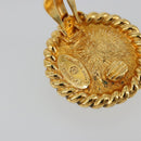 CHANEL Earring metal Gold Tone CC Auth 175112-5