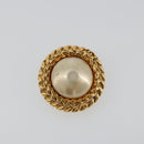 CHANEL Earring metal Gold Tone CC Auth 175112-6