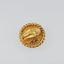 CHANEL Earring metal Gold Tone CC Auth 175112-7