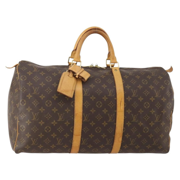 LOUIS VUITTON Monogram Keepall 50 Boston Bag M41426 LV Auth 175114A