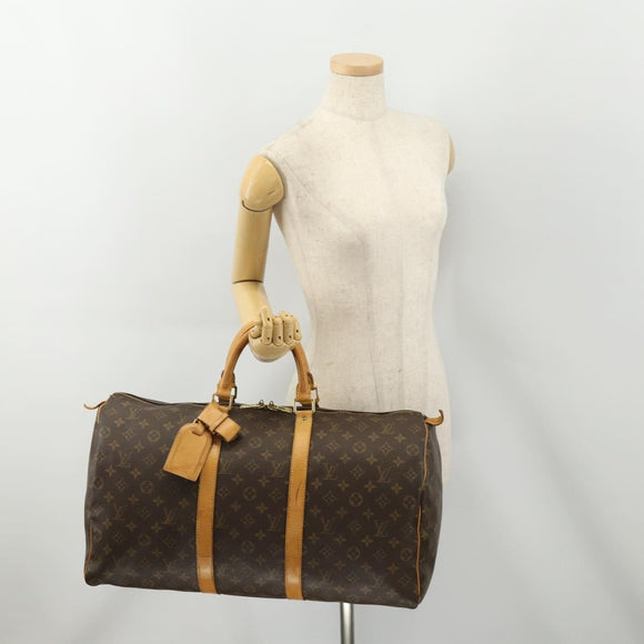 LOUIS VUITTON Monogram Keepall 50 Boston Bag M41426 LV Auth 175114A