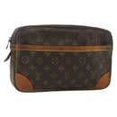 LOUIS VUITTON Monogram Compiegne 28 Clutch Bag M51845 LV Auth 175116-1