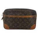 LOUIS VUITTON Monogram Compiegne 28 Clutch Bag M51845 LV Auth 175116-13