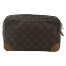 LOUIS VUITTON Monogram Compiegne 28 Clutch Bag M51845 LV Auth 175116-2
