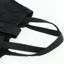 CHANEL Hand Bag Nylon Black Silver CC Auth 175119-7