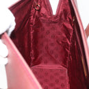 CARTIER Must Line Tote Bag Leather Bordeaux Gold Auth 175120A-20