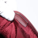 CARTIER Must Line Tote Bag Leather Bordeaux Gold Auth 175120A-23