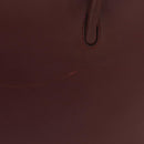 CARTIER Must Line Tote Bag Leather Bordeaux Gold Auth 175120A-4