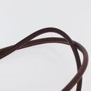 CARTIER Must Line Tote Bag Leather Bordeaux Gold Auth 175120A-9