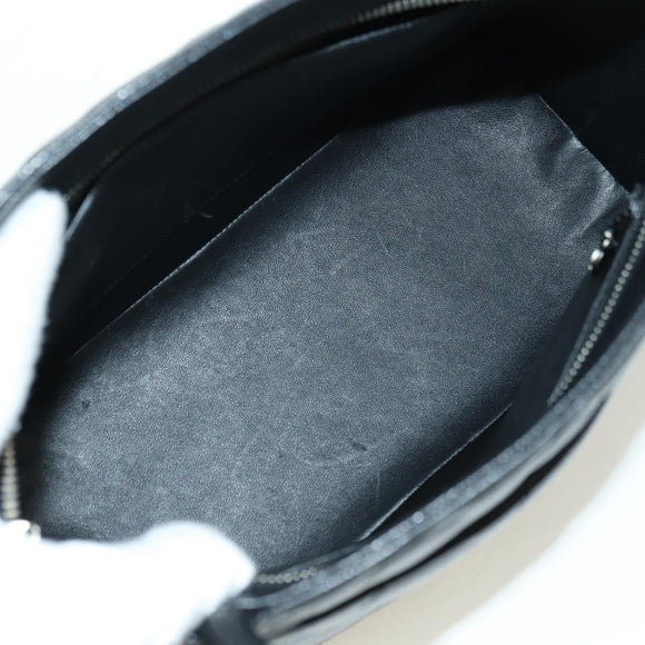 CHANEL Matelasse Reprint Tote Bag Caviar Skin Black Silver CC Auth 175126SAV