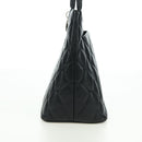CHANEL Matelasse Reprint Tote Bag Caviar Skin Black Silver CC Auth 175126SAV-3
