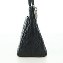 CHANEL Matelasse Reprint Tote Bag Caviar Skin Black Silver CC Auth 175126SAV-4