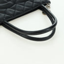 CHANEL Matelasse Reprint Tote Bag Caviar Skin Black Silver CC Auth 175126SAV-7