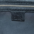 GUCCI GG Canvas Jackie Shoulder Bag Black Gold 124407 Auth 175128V-19