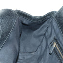 GUCCI GG Canvas Jackie Shoulder Bag Black Gold 124407 Auth 175128V-20