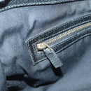 GUCCI GG Canvas Jackie Shoulder Bag Black Gold 124407 Auth 175128V-22