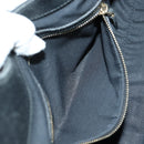 GUCCI GG Canvas Jackie Shoulder Bag Black Gold 124407 Auth 175128V-23
