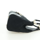 GUCCI GG Canvas Jackie Shoulder Bag Black Gold 124407 Auth 175128V-4