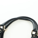 GUCCI GG Canvas Jackie Shoulder Bag Black Gold 124407 Auth 175128V-14