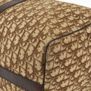 Christian Dior Trotter Canvas Boston Bag Brown Gold Auth 175130-10