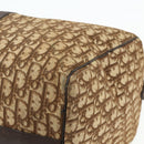 Christian Dior Trotter Canvas Boston Bag Brown Gold Auth 175130-15