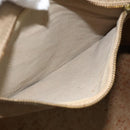 Christian Dior Trotter Canvas Boston Bag Brown Gold Auth 175130-19