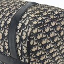 Christian Dior Trotter Canvas Boston Bag Navy Silver Auth 175131-9