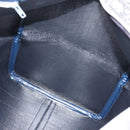 Christian Dior Trotter Canvas Boston Bag Navy Silver Auth 175131-18