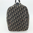 Christian Dior Trotter Canvas Boston Bag Navy Silver Auth 175131-3