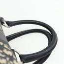 Christian Dior Trotter Canvas Boston Bag Navy Silver Auth 175131-8