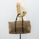 Christian Dior Trotter Canvas Hand Bag Brown Silver Auth 175132-20