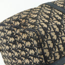 Christian Dior Trotter Canvas Hand Bag Navy Silver Auth 175133-16