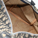 Christian Dior Trotter Canvas Hand Bag Navy Silver Auth 175133-17