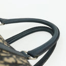 Christian Dior Trotter Canvas Hand Bag Navy Silver Auth 175133-8