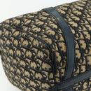 Christian Dior Trotter Canvas Hand Bag Navy Silver Auth 175134-14