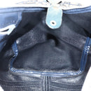 Christian Dior Trotter Canvas Hand Bag Navy Silver Auth 175134-18