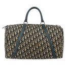 Christian Dior Trotter Canvas Hand Bag Navy Silver Auth 175134-13