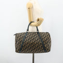 Christian Dior Trotter Canvas Hand Bag Navy Silver Auth 175134-20