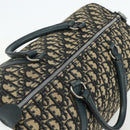 Christian Dior Trotter Canvas Hand Bag Navy Silver Auth 175134-6