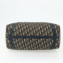 Christian Dior Trotter Canvas Hand Bag Navy Silver Auth 175134-5