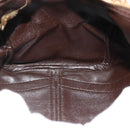 Christian Dior Trotter Canvas Hand Bag Gold Brown Auth 175135-17